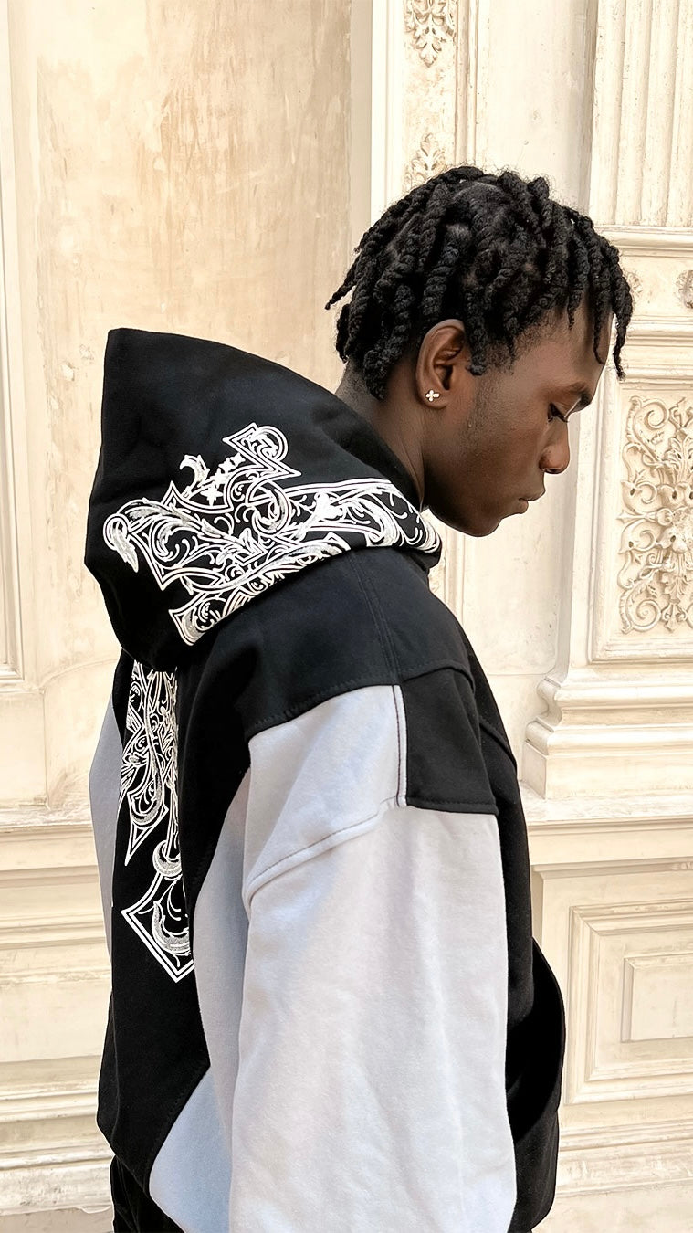 Hoodie OG V.1 Gris Perla / Negro