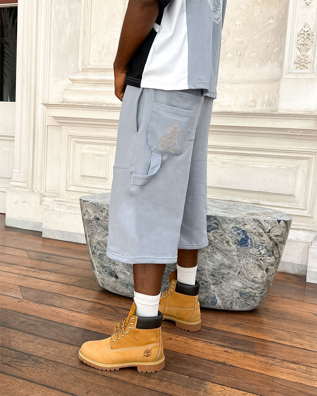 Jorts Carpenter Double Knee Gris Perla