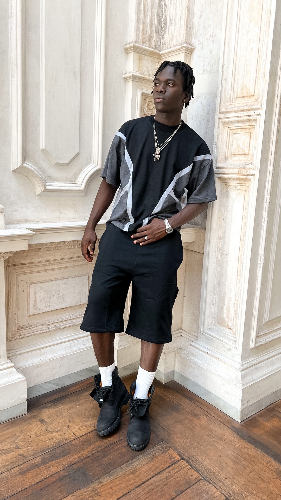 Polera ''AW Triple Tee'' Acero