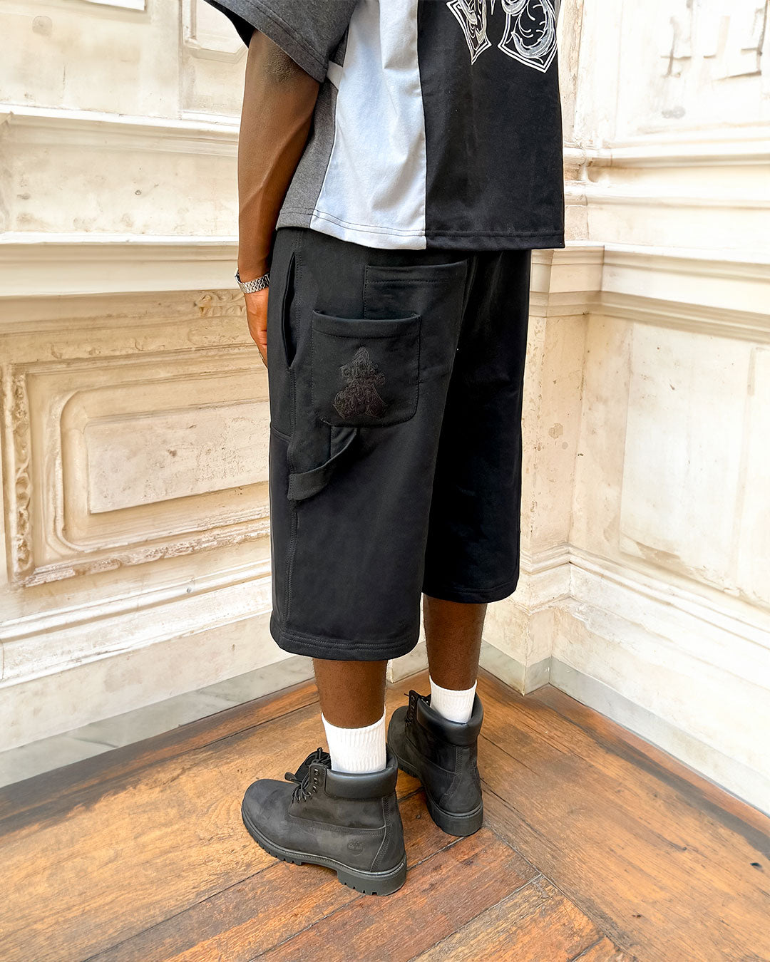 Jorts Carpenter Double Knee Negro