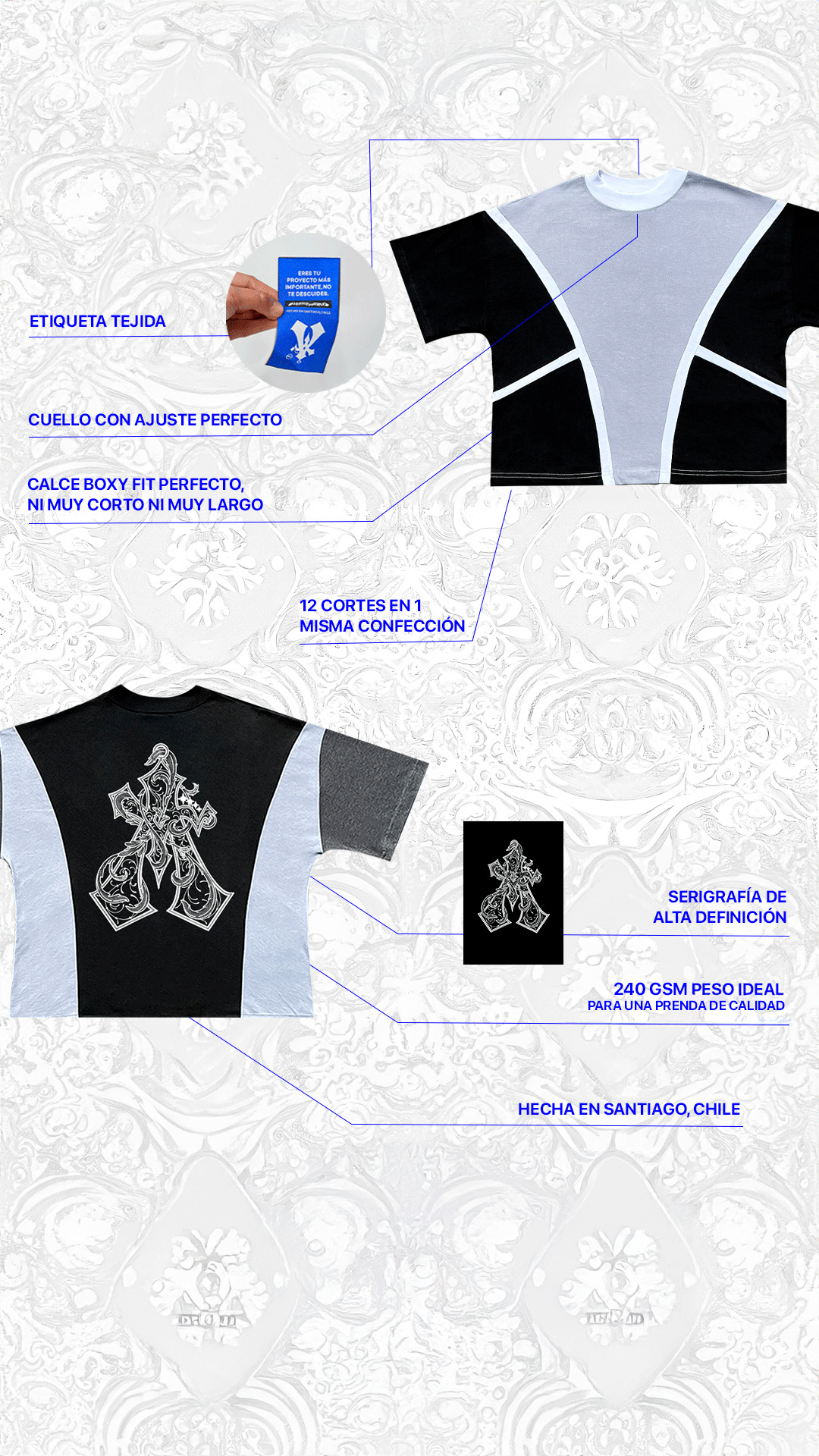 Polera ''AW Triple Tee'' Perla