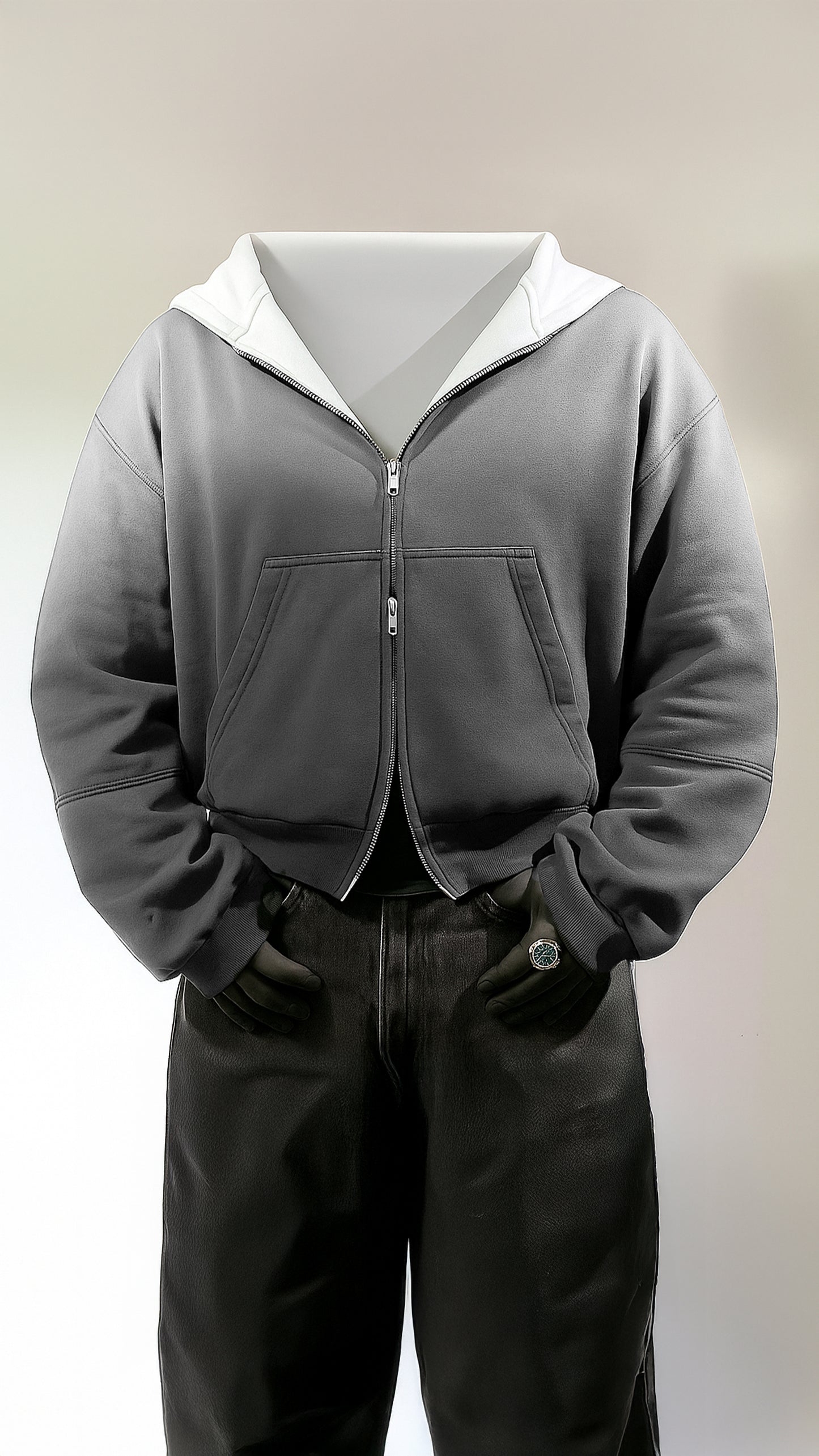 ''Armour Hoodie'' Gris Acero