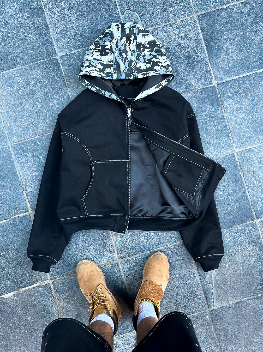 AW Pixel Camo Denim Jacket