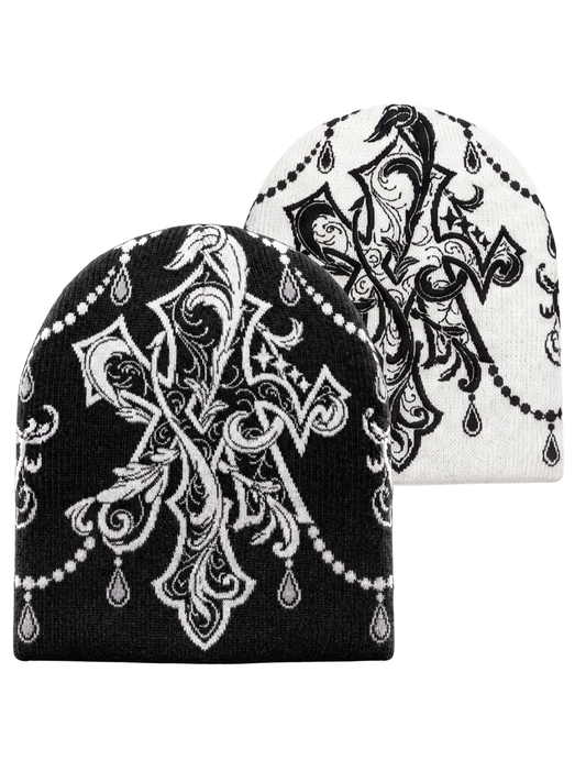 AW Reversible Beanie (Black/White)