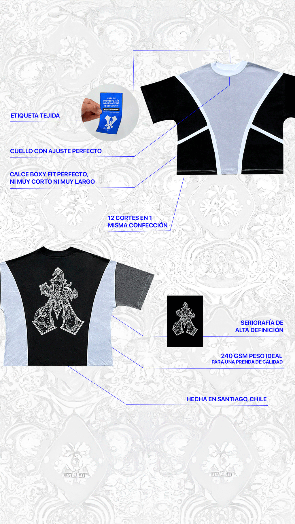 Polera ''AW Triple Tee'' Perla